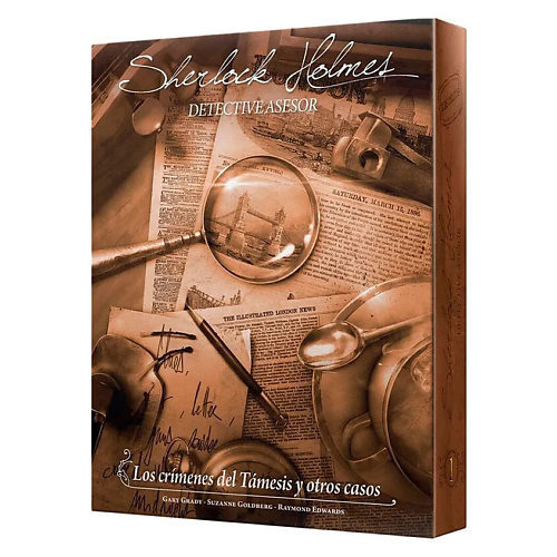 

ASMODEE Настольная игра Sherlock Holmes: The Thames Crimes на испанском языке, Настольная игра Sherlock Holmes: The Thames Crimes на испанском языке
