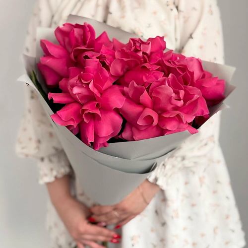 

ДАРИ ЦВЕТЫ Французские розы малинового цвета 5 шт в букете «Пинк Флойд XS», Французские розы малинового цвета 5 шт в букете «Пинк Флойд XS»