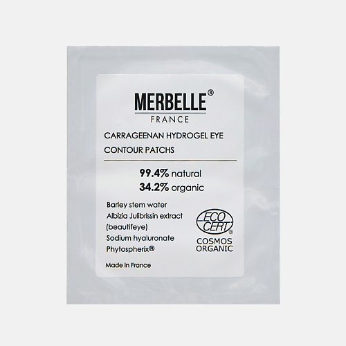 

MERBELLE Патчи для глаз гидрогелевые из каррагинана, вокруг глаз, Патчи для глаз гидрогелевые из каррагинана, вокруг глаз