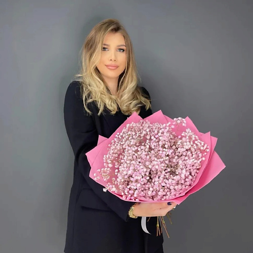 

PINKBUKET Букет "Мечта" из розовой гипсофилы с фоамираном, Букет "Мечта" из розовой гипсофилы с фоамираном