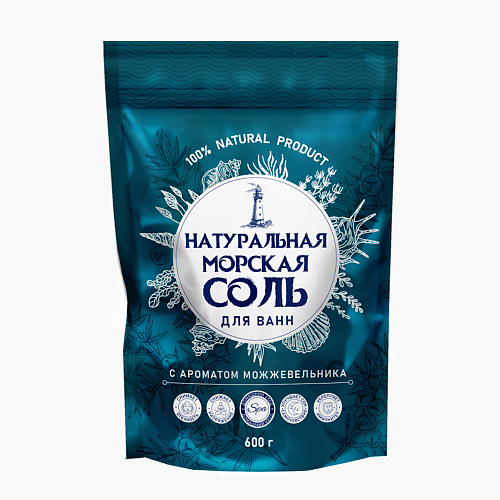 

GREENFIELD Натуральная морская соль для ванн Можжевельник 600, Натуральная морская соль для ванн Можжевельник