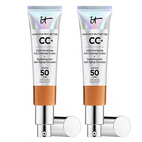 

IT COSMETICS СС-крем с антивозрастным уходом Your Skin But Better SPF 50 Duo,2 шт, СС-крем с антивозрастным уходом Your Skin But Better SPF 50 Duo,2 шт