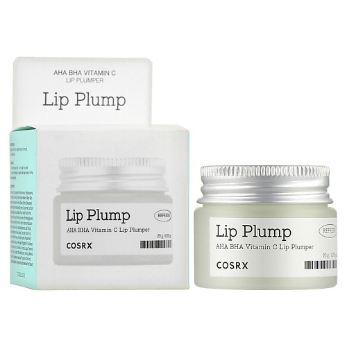 

COSRX Маска-плампер для губ Refresh AHA BHA Vitamin C Lip Plumper 20, Маска-плампер для губ Refresh AHA BHA Vitamin C Lip Plumper