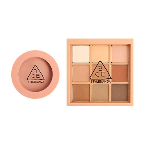 3CE Набор: Румяна Face Blush + Тени для век Multi Eye Color Palette