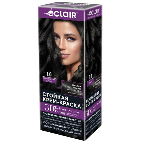 

ECLAIR Стойкая крем краска для волос 3D, Стойкая крем краска для волос 3D