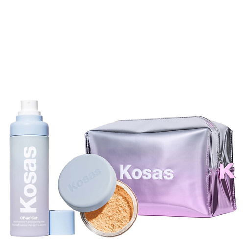

KOSAS Набор: Пудра Cloud Loose Powder + Спрей Setting Spay + Косметичка, Набор: Пудра Cloud Loose Powder + Спрей Setting Spay + Косметичка