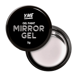 Плотная гель краска с металлическим эффектом без липкого слоя Mirror гель-краска