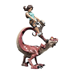 Игрушка Tomb Raider Mini Epics Vinyl Lara Croft & Raptor Figure 24 см