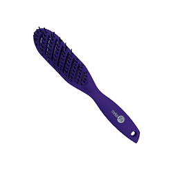 Щетка для волос 9 рядная с прорезиненным покрытием