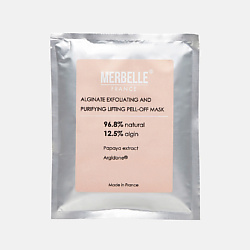 Маска для лица альгинатная отшелушивающая, очищающая, лифтинг с экстрактом папайи, аргинин