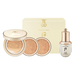 Набор:Кушон Mi Luxury Golden Cushion Glow + Сменный блок + Эссенция для лица