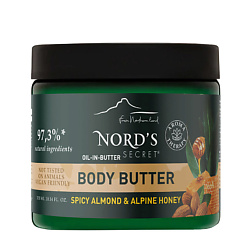 Масло для тела увлажняющее с эфирным маслом "Пряный миндаль и альпийский мед" Spicy Almond & Alpine Honey Body Butter
