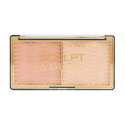 Палетка для макияжа: Бронзер и хайлайтер Sculp & Glow