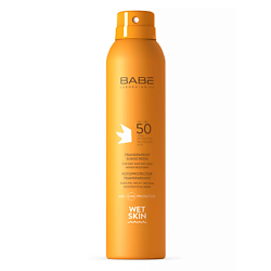 Прозрачный солнцезащитный спрей для влажной кожи SPF 50