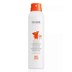 Детский влагостойкий солнцезащитный спрей SPF50