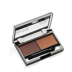 Тени-matte для бровей 2-х цветные