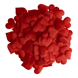 Наполнитель для подарков Red hearts, 100 штук, красный