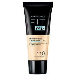 Тональный крем для лица "Fit Me", матирующий, скрывающий поры