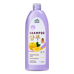 PHYTOMANIA Шампунь для волос тонизирующий Рисовая вода + Юдзу