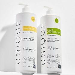 Бессульфатный шампунь без SLS и SLES + Бальзам для волос с кератином и бетаином