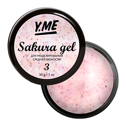 Гель пастельного оттенка с мелкими частичками фольги Sakura Gel