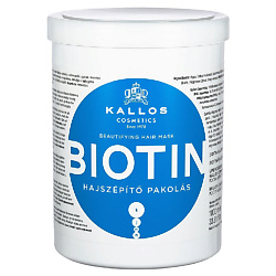 Biotin Маска для улучшения роста волос с биотином, для тонких и ослабленных волос