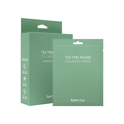 Интенсивно успокаивающая тканевая маска для лица с чайным деревом Tea Tree Biome Calming Mask