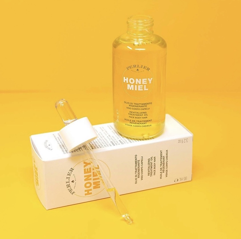 PERLIER Масло для лица, тела и волос восстанавливающее Honey Miel Revitalizing Treatment Oil Face Body Hair – фото 3