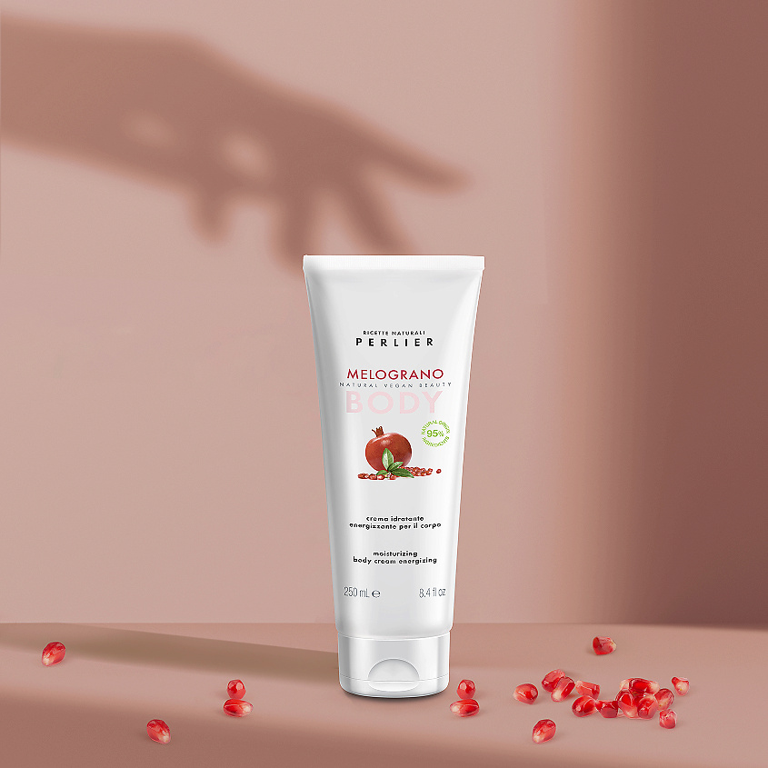 PERLIER Крем для тела увлажняющий с гранатом Moisturizing Body Cream Energizing – фото 2
