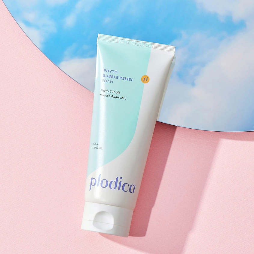 PLODICA Пенка для лица очищающая Phyto Bubble Relief Foam – фото 3