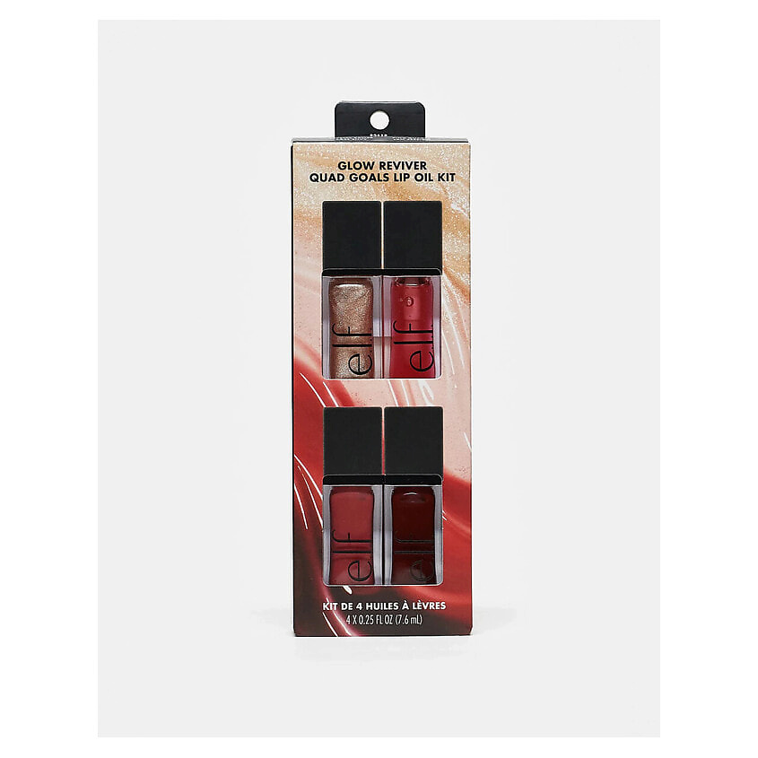 Изображение товара Набор для макияжа губ e.l.f. Glow Reviver Quad Goals Lip Oil Kit 4 шт
