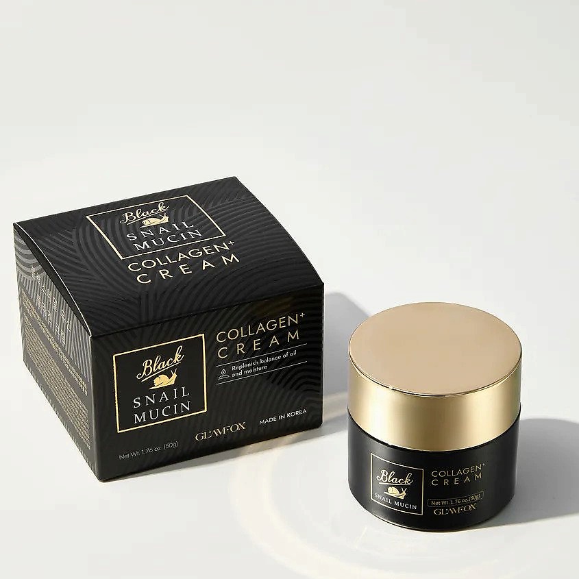 Изображение товара GLAMFOX Антивозрастной коллагеновый крем с муцином черной улитки, 50 ml
