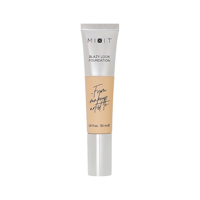 Изображение товара Миксит Основка тональная LAZY LOOK FOUNDATION с эффектом сияния 04 Pearled ivory