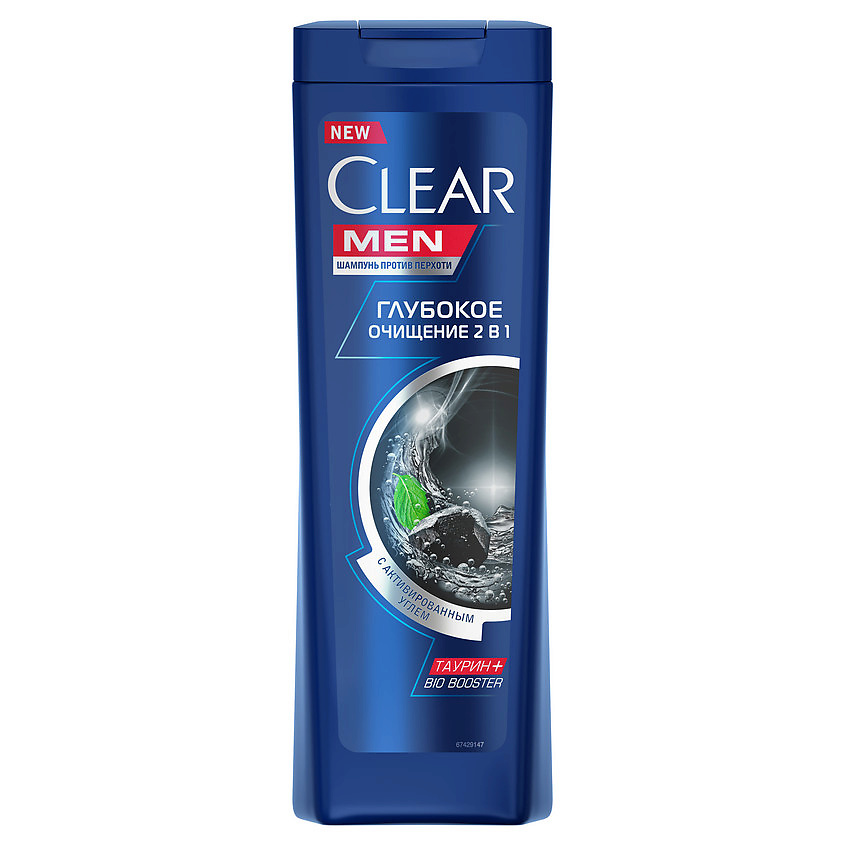 Изображение товара CLEAR Шампунь против перхоти "Глубокое очищение" Men, 400 мл