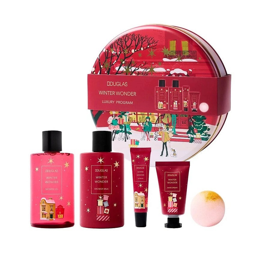 Изображение товара DOUGLAS Подарочный набор Winter Wonder Luxury Program, 250 мл+250мл+30мл+ 30гр+12мл