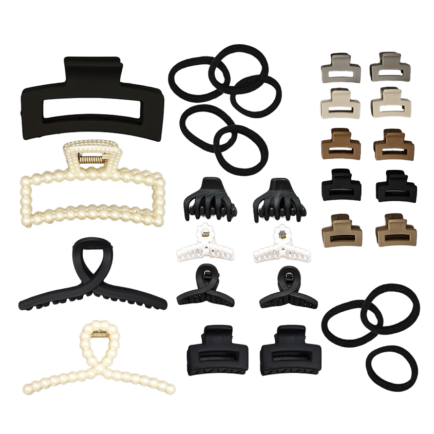 Изображение товара ZIKOLKI STORE Заколка крабик аксессуар для волос подарочный набор крабов, подарок женский, 30 шт.