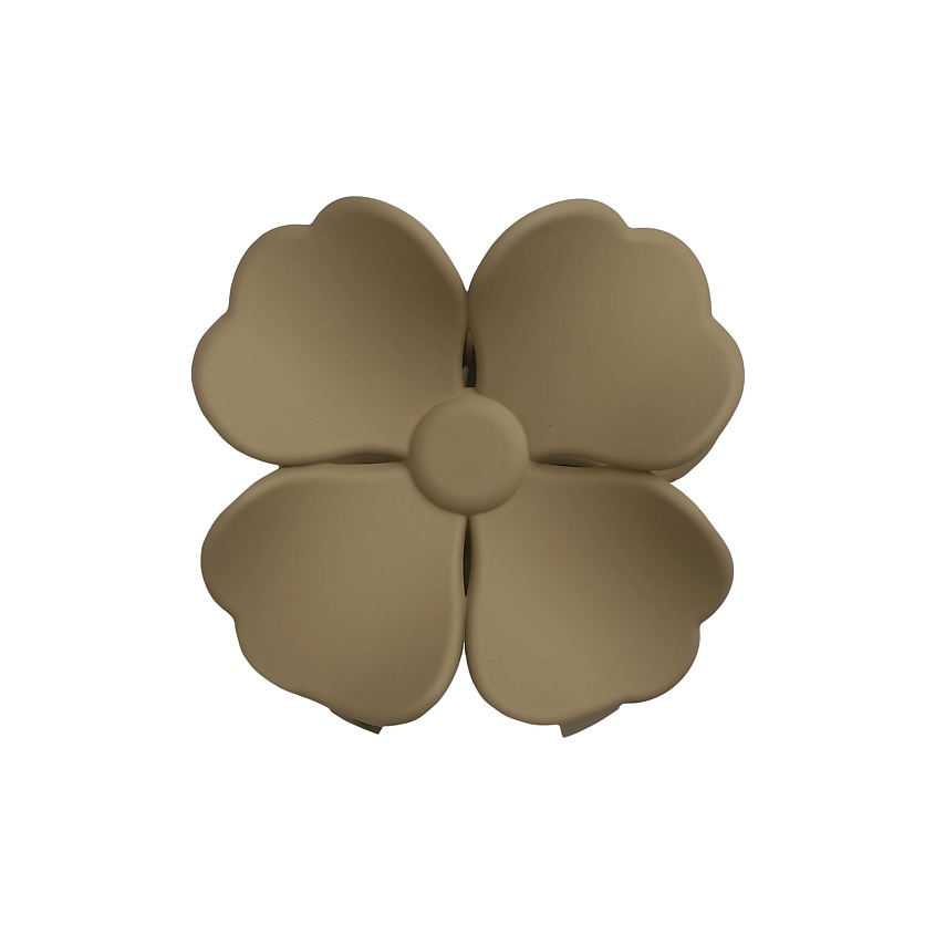 Изображение товара Заколка-краб Kosmoshtuchki в форме клевера бежевый для женщин и детей