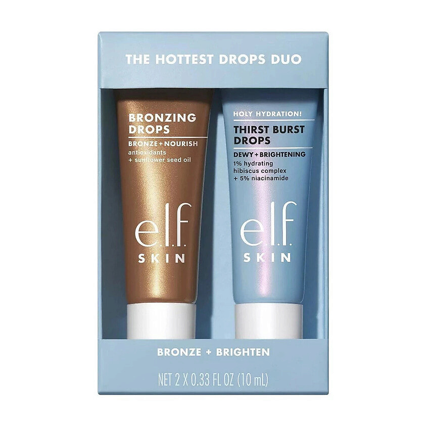 Изображение товара E.L.F. набор для макияжа The Hottest drops duo 10мл+10мл уход с эффектом сияния