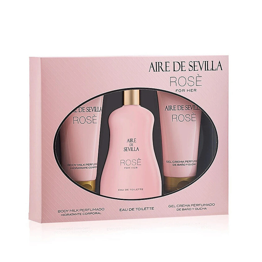 Изображение товара INSTITUTO ESPANOL Набор Aire de Sevilla Rosè: Туалетная вода + Крем для тела + Гель для душа, 150 мл + 100 мл + 100 мл