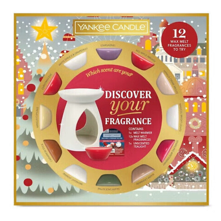 Изображение товара YANKEE CANDLE Набор Christmas Collection Aromalamp & 12 Wax Melts, 1 шт.