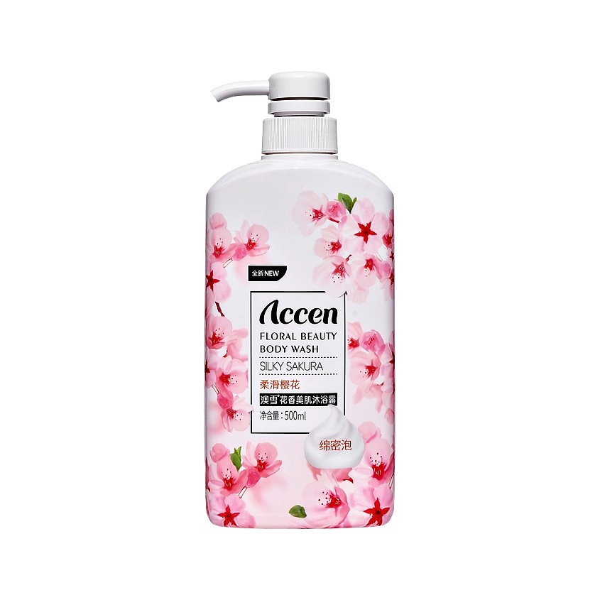 Изображение товара ACCEN Гель для душа FLORAL парфюмированный, вишня; 500 мл