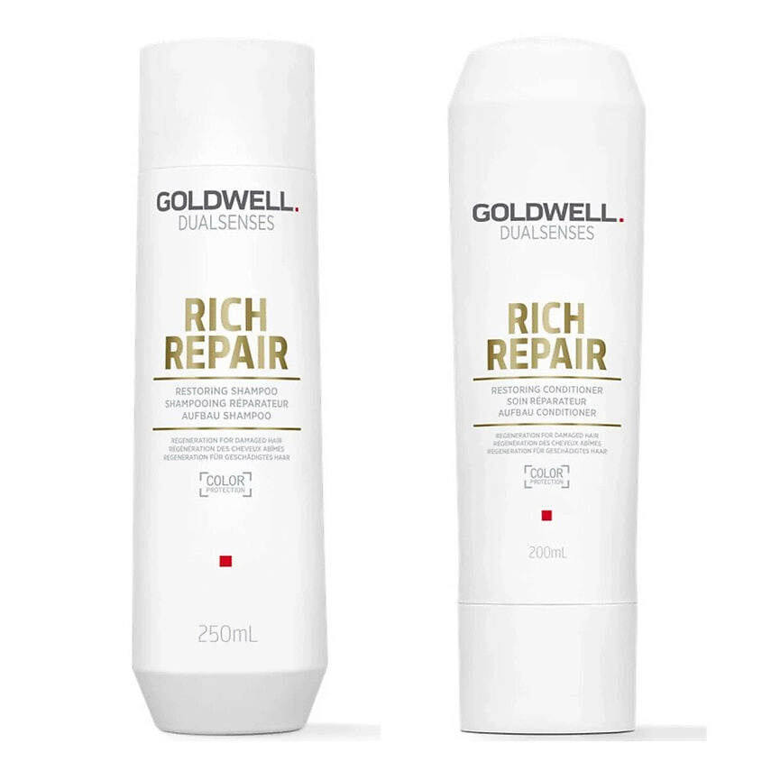 Изображение товара GOLDWELL Набор Dualsenses Rich Repair: Шампунь + Кондиционер, 250 мл + 200 мл