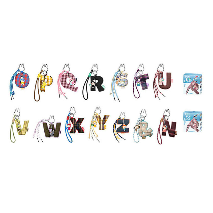 Изображение товара POP MART Подвеска в виде букв N-Z The Monsters LABUBU Pin For Love,2 шт., Рандомные 2шт.