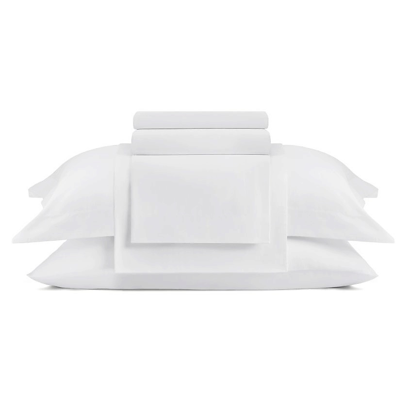 Изображение товара ARYA HOME COLLECTION Постельное белье Vip из Oднотонного Сатина Семейное 160x220 Белый, Белый