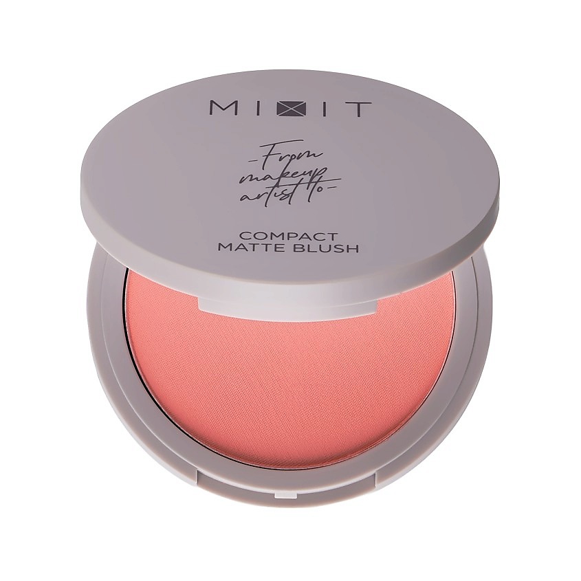 Изображение товара MIXIT Румяна для лица COMPACT BLUSH компактные матовые, тон 01 Harmony