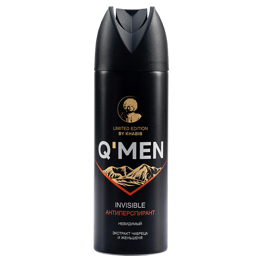 Изображение товара Мужской антиперспирант Q'MEN невидимый с экстрактами чабреца и женьшеня 200 мл