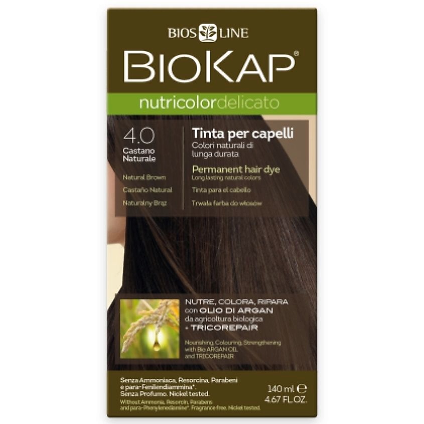 Изображение товара BIOKAP Краска для волос Nutricolor Delicato, коричневый тон 4.0