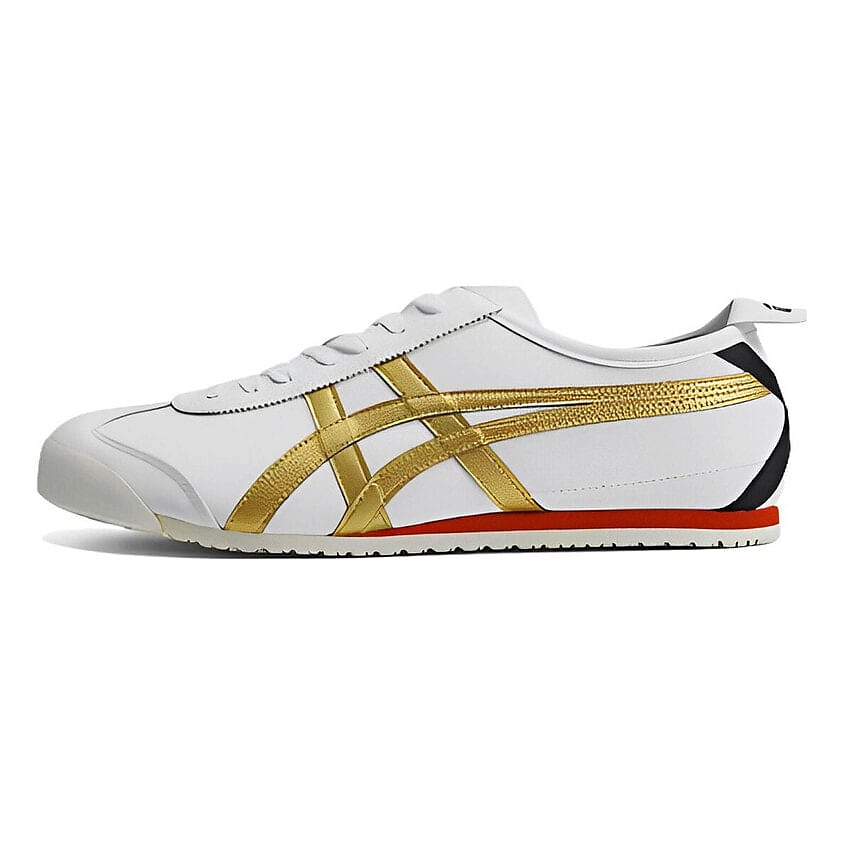 Изображение товара ONITSUKA TIGER Кроссовки Mexico 66 White Gold Red, цвет: Белый, размер: 43.5
