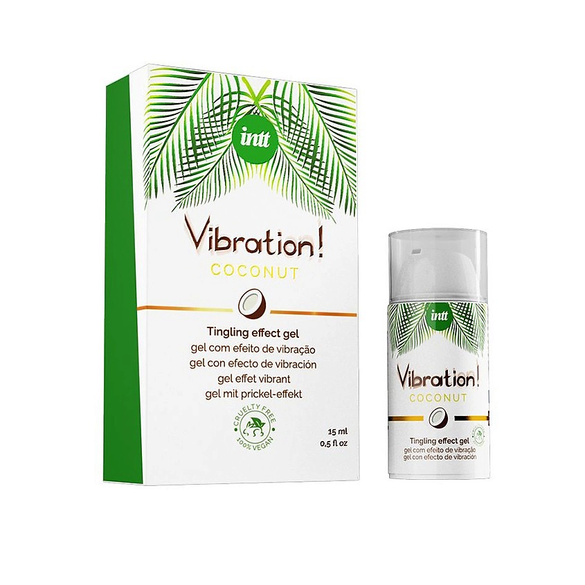 Изображение товара INTT Влажный увлажняющий гель Vibration Coconut для стимуляции и оральных ласк