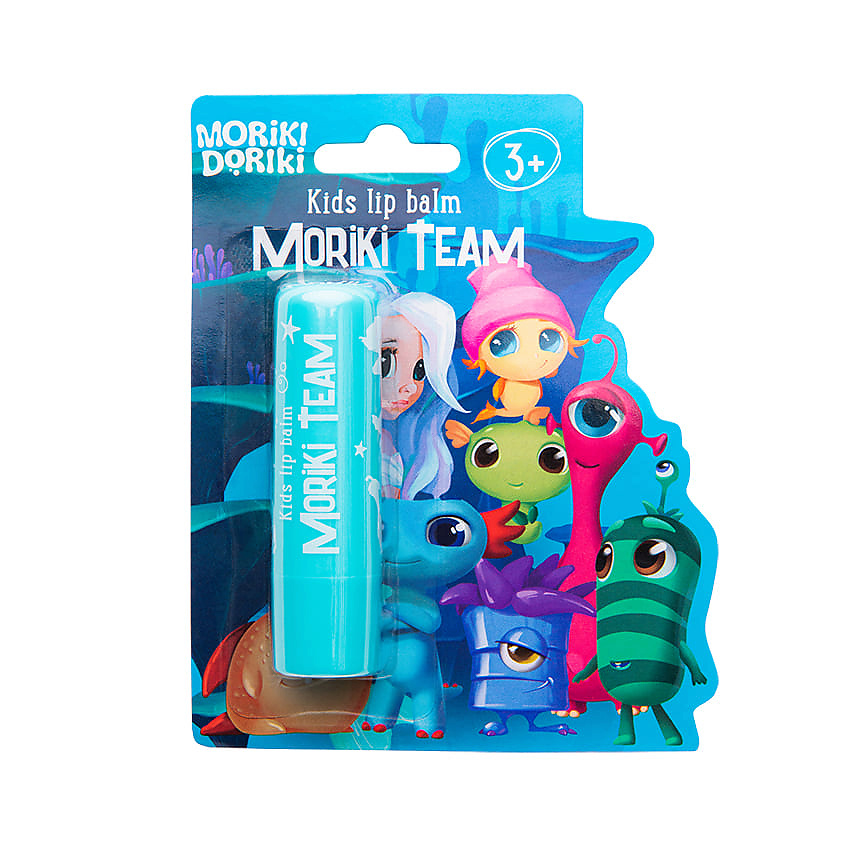 Изображение товара MORIKI DORIKI Детский бальзам для губ Moriki Team с ароматом кокоса, 4,3 гр.